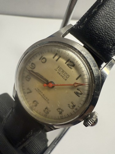 Vintage 1940s WWII ERA HIRCO 17Jewel Military Men’s Watch 30mm Running Read Desc - Picture 20 of 23