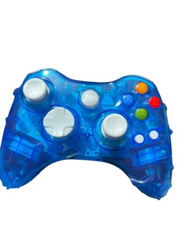 Xbox 360 Wireless Remote Control Blue Gamer Gaming Remotes Controllers - Picture 1 of 10