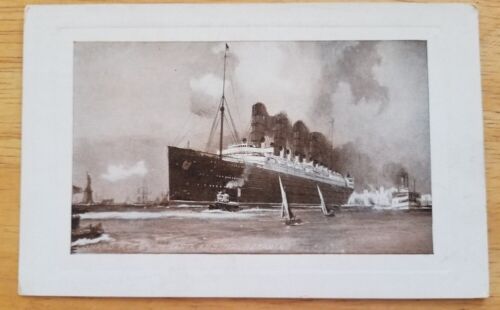 LUSITANIA / MAURETANIA (Cunard) c1910 Post Card - Picture 1 of 1