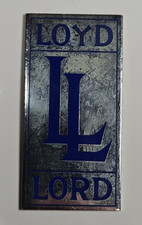 Rare Vintage Ll Loyd Lord Automobile Radiator Badge Motor Car Hood Emblem Repro