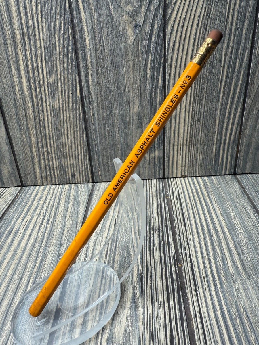 Vintage Old American Asphalt Shingles No. 3 Pencil | eBay
