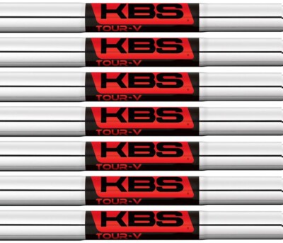 KBS Tour-V 100 Iron Shafts 4-PW - Regular Flex - .355 Taper - Master Distributor