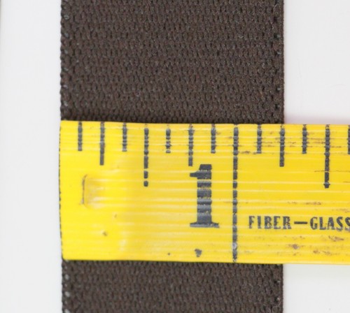 BOUTONNIÈRES EN CUIR MARRON ÉLASTIQUE BOUTONNÉES 1 1/4" roues motrices Y-DOS (G59 - Photo 5/5