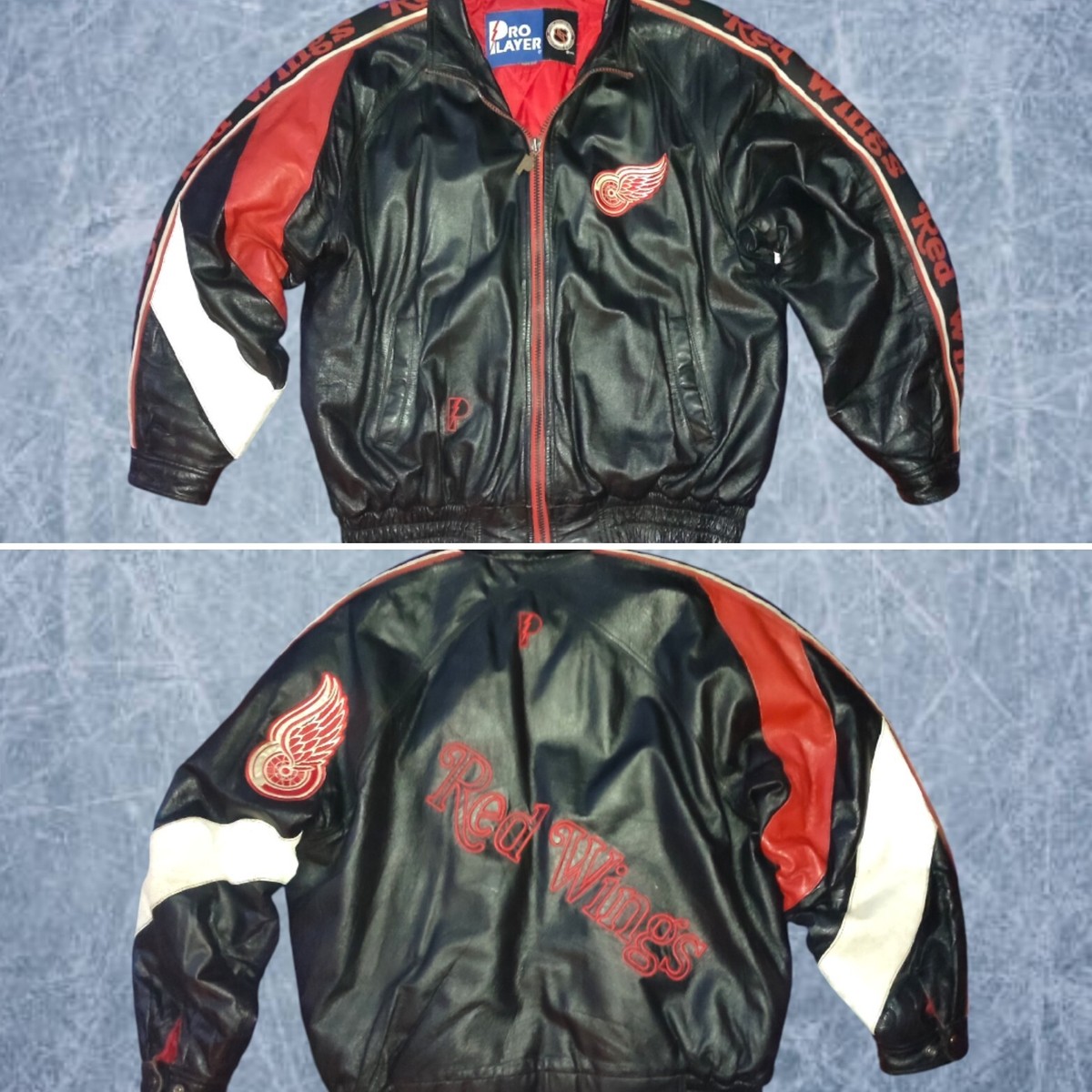 Pro Player Detroit Red Wings ジャケット GD/L Vintage Pro Player NHL DETROIT RED WINGS Reversible Coat