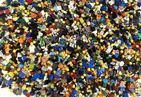 LEGO PARTS BULK LOT Minifigures Pieces (1 oz) 1/16 Pound lb Torsos Heads Weapon