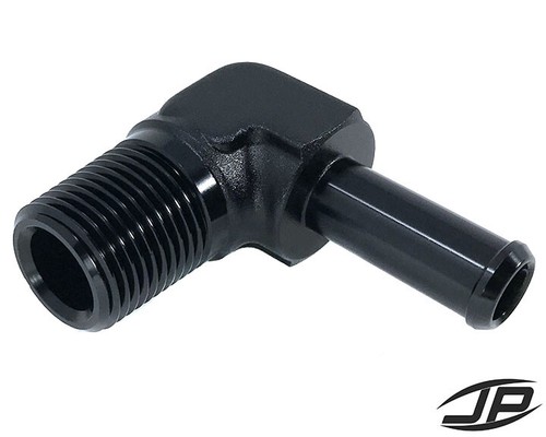 1 2 Npt Male To 3 4 Hose Barb 90 Degree Adapter Fitting Black Ebay