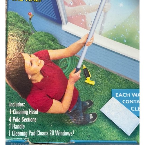 Windex Outdoor All-In-One Strumento Pulizia Vetri e Finestre Esterno Starter Kit Nuovo - Foto 5 di 6