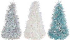 Christmas Trees Iridescent Tinsel Tabletop 10" 1/Pk, Select: Color
