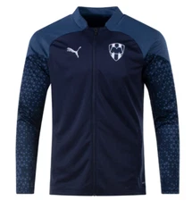 Puma Monterrey 2023 - 24 Prematch Soccer Training Jacket- Parisian Night/Silver
