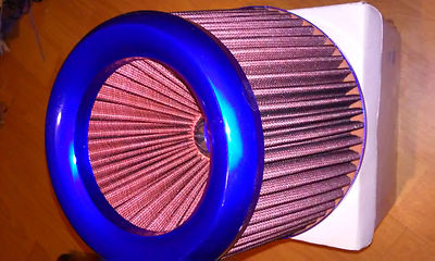 3.5 Inch Universal Performance Cold Intake Cone Air Filter Red KN Type 75mm 