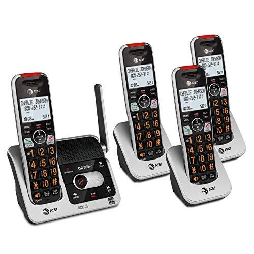 AT&T BL1024 DECT 6.0 4Handset Cordless Phone for 4 Handset, Silver