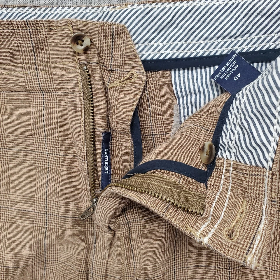 Pantalones Cortos Daniel Cremieux a Cuadros Para Hombre Talla 40 XL Nantucket Golf Negocios Informales Cuadros Foto 4 de 4