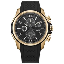 Citizen Mens Sport Casual Chronograph Date Eco-Drive Black Watch 47MM CA0422-01E