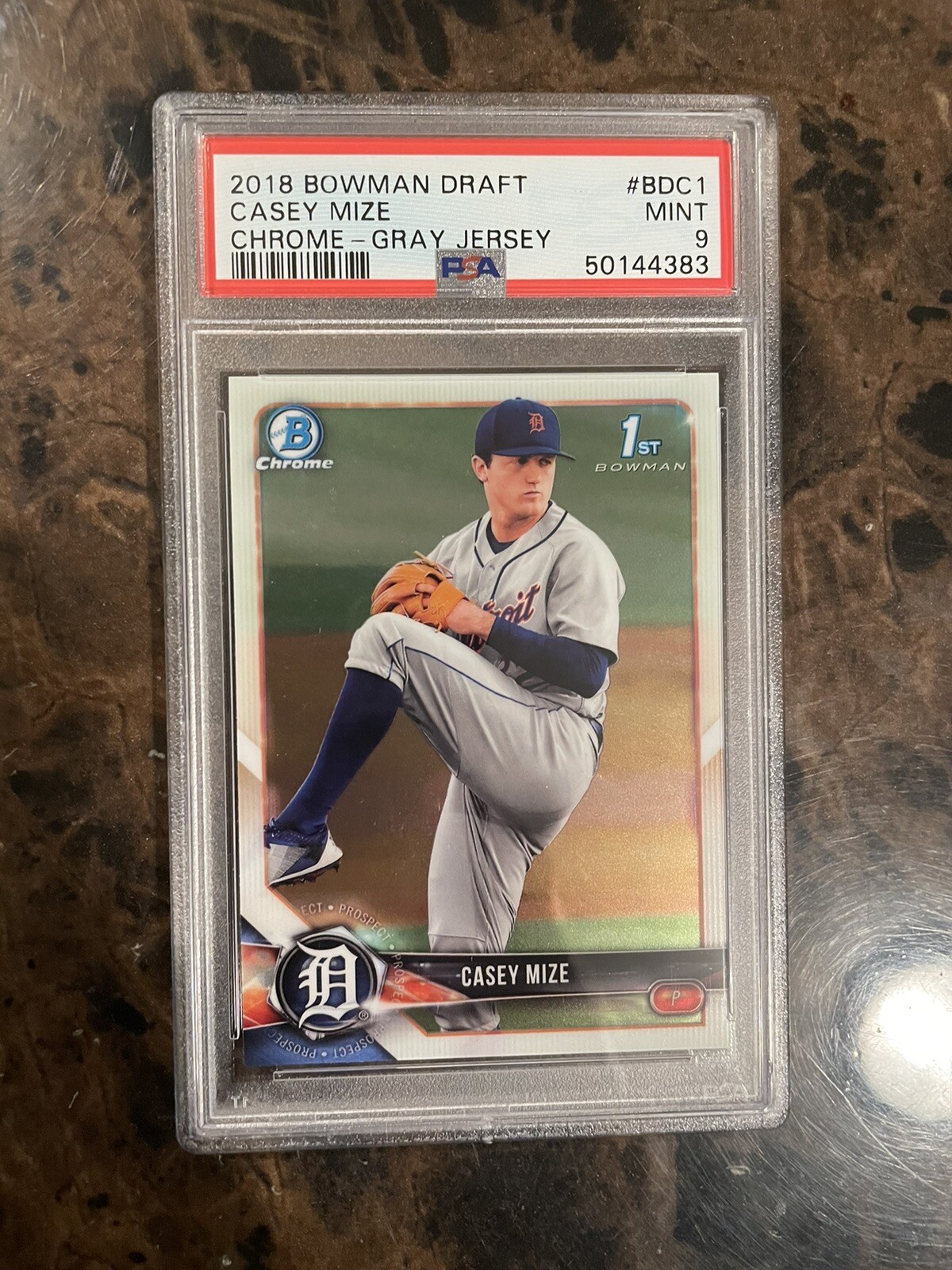 Casey Mize 2018 Bowman Draft Chrome 1st PSA 9 #BDC-1 Tigers