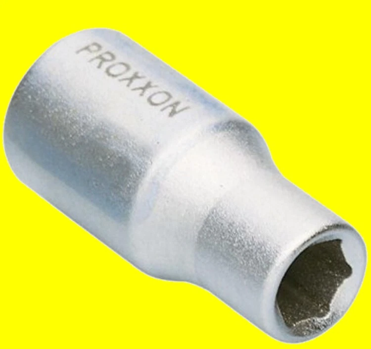 PROXXON AUSWAHL Nuss Nüsse Einsätze 4mm - 14mm Antrieb 6,3mm (1/4") aller Größen