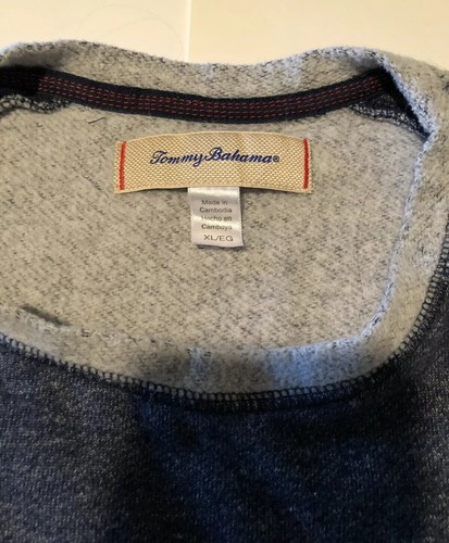 Tommy Bahama Pullover Sweater Blue Gray XL - Picture 4 of 8