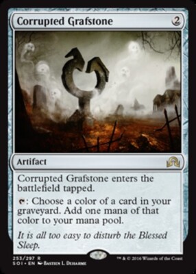 Corrupted Grafstone PL/MP, English MTG Shadows Over Innistrad