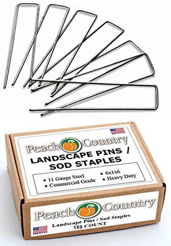 Peach Country Garden Galvanized Landscape Staples Stakes Fabric Pin- Your Choice - Picture 5 of 7