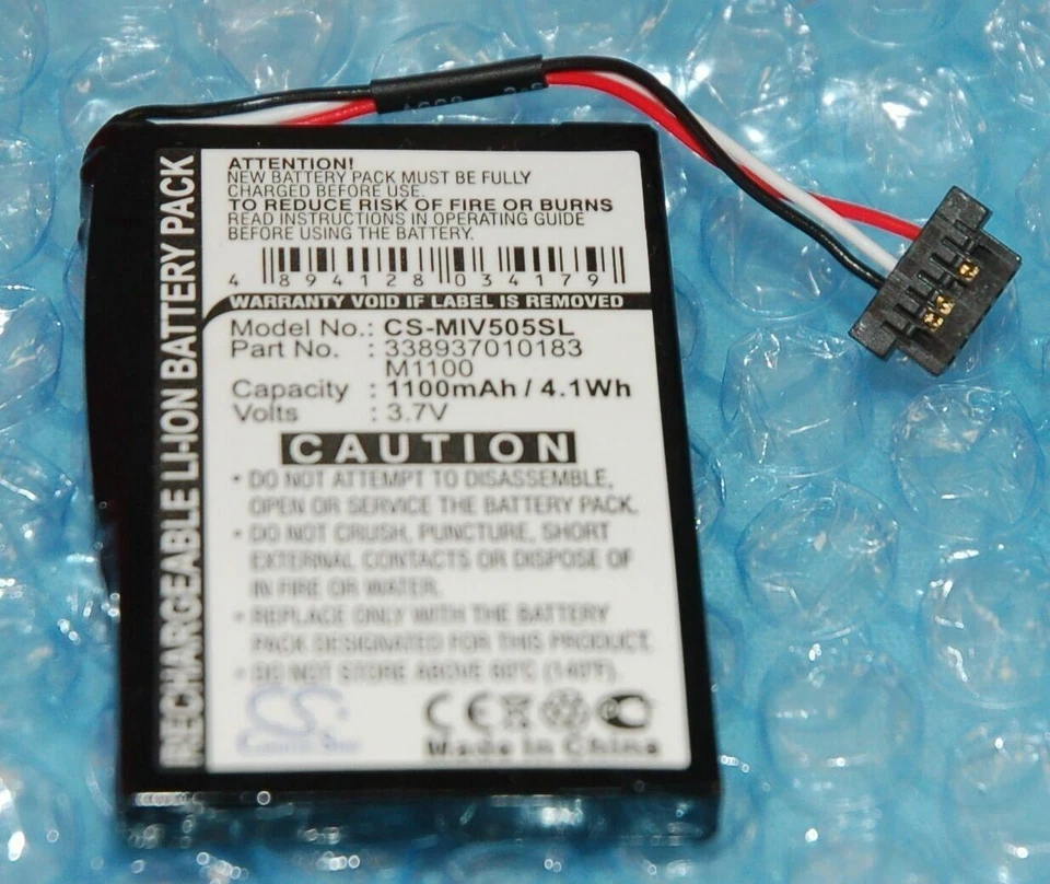 NUEVA Batería Mio Spirit V505 TV V735 TV GPS 3.7V 1100mAh 338937010183 mitac EE. UU. Foto 2 de 4