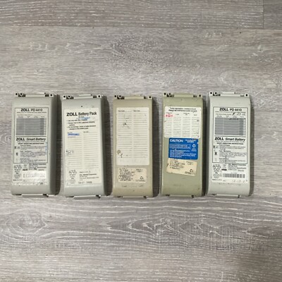 ZOLL PD 4410 PD1400-1600 Battery *AS-IS, UNTESTED*  Lot Of 5 For Parts