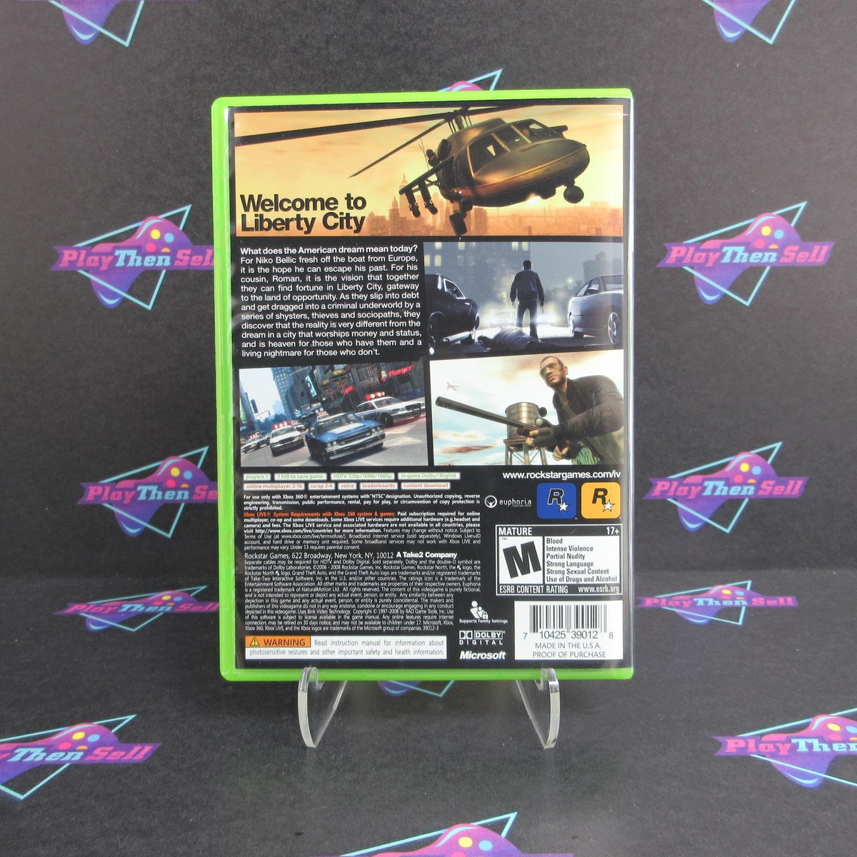 Grand Theft Auto IV Xbox 360 Map Complete CIB