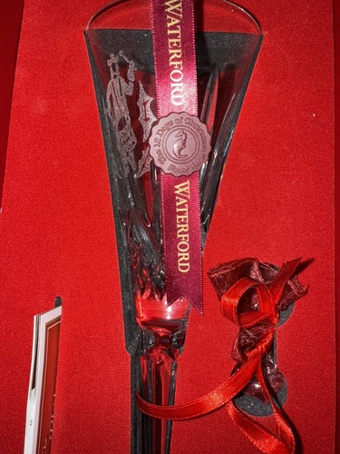 Waterford Crystal 12 Days of Christmas Collection 12 Flutes in Box Complete Set - Picture 22 of 22