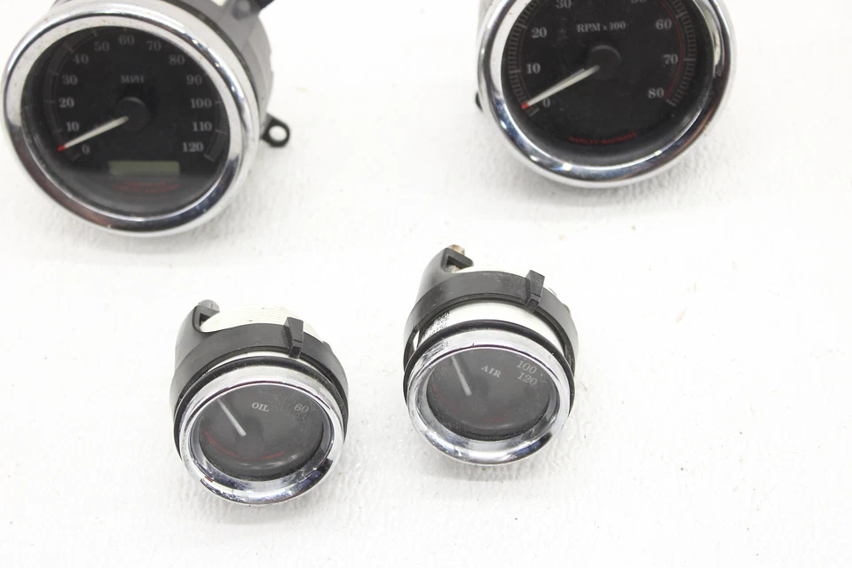 Harley Davidson Electra Glide Speedo 2004-2007 velocímetro aceite combustible conjunto medidor de aire Foto 4 de 4