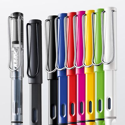 LAMY Füller Safari Füllfederhalter Füllhalter Edelstahl Feder M Linkshänder neu