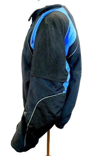 Joe Rocket Men's Size Large Blue Black Padded Motor Sports Racing Jacket - Picture 3 of 11