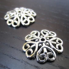 Bead Caps 18mm Wholesale Antiqued Silver Plated Findings C8359 - 10, 20 Or 50PCs