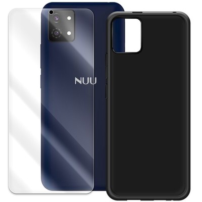 Explosion-proof Screen Protector+Protective Case for NUU Mobile A9L S6303L Phone