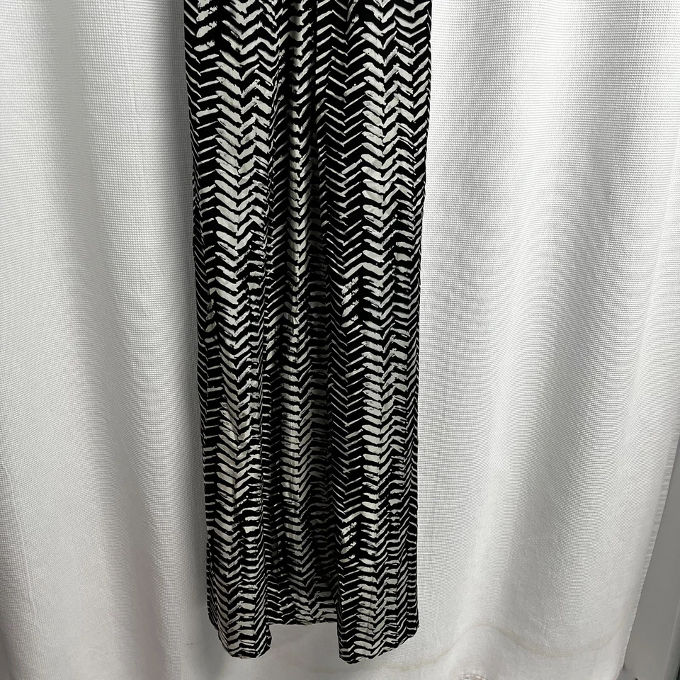 Velvet by Spencer & Graham 100% Silk Tribal Zebra Beaded Maxi Dress Small Y2K - Image 4 of 4
