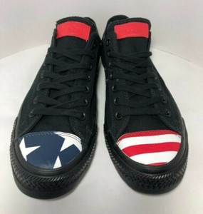 navy and red converse