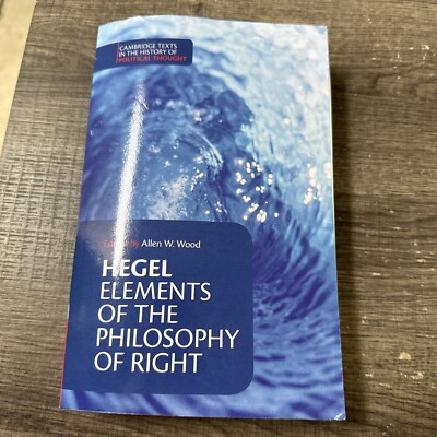 Hegel: Elements of the - Paperback, by Hegel Georg Wilhelm - Acceptable n