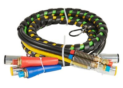 Color-Coded 4-in-One Auxiliary ABS Air Power Lines - 15 Ft