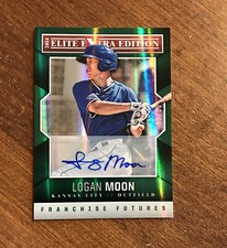 Logan Moon 2014 Elite Franchise Futures Green Auto #11 Kansas City Royals 5/25