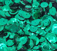 1,000 pcs Bulk Metallic Green Large 10mm Round Cup Loose Sequins Sewing Crafts