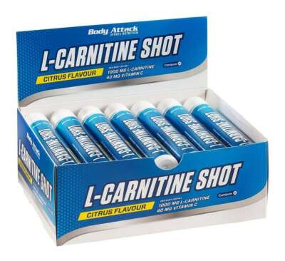 Body Attack L-Carnitine Shot   20 x 25 ml Ampullen, Citrus (5,78 EUR/100 ml)