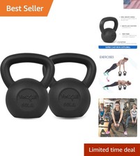 Cast Iron Kettlebell, Strength Training Kettlebells 5-80 Lb 5,10,15,20,25,30,...