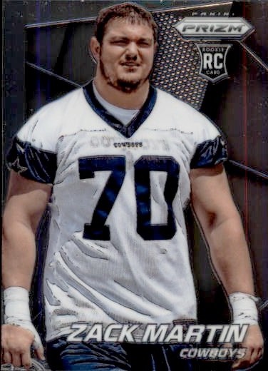 2014 Panini Prizm Zack Martin Rookie (RC) #297 Dallas Cowboys