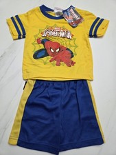 Marvel Ultimate Spider-Man Toddler Boys 2PC Outfit Set Size 18M Shirt Shorts