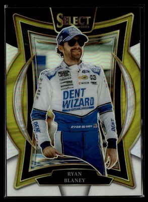 2025 Panini Select #34 Ryan Blaney Black and White Prizms #/149