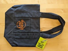 New 2025 Halloween Limited Trader Joes Trick or Treat Black Mini Canvas Tote Bag