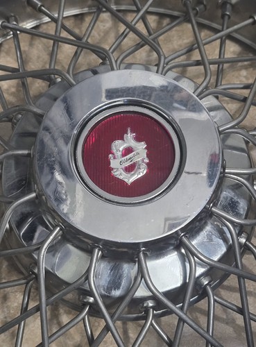 (1) OEM 1982-1986 Oldsmobile Cutlass Ciera 14" Wire Spoke Hubcap Wheel Cover #01 - Bild 4 von 5