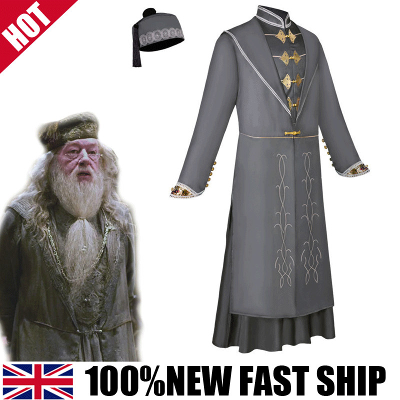 Cosplay Harry Potter Albus Dumbledore Disfraz Halloween Maskball Trajes Conjunto