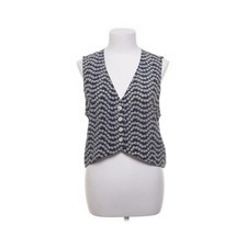 Selene, Weste, Größe: 40, Blau/Weiß/Mehrfarbig, Seide, Chevron, Damen #Xgz