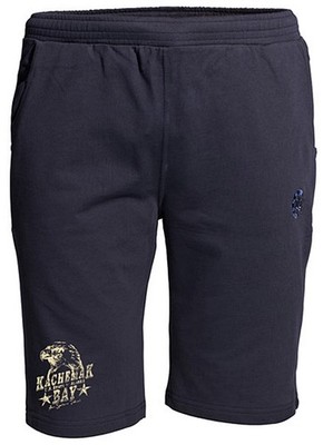 Übergrößen Sweatshort AHORN SPORTWEAR dark blue Eagle beige 3XL-10XL