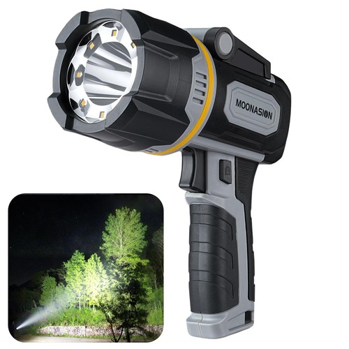 Rechargeable Spotlight 1200 Lumens, Super Bright LED Spotlight Flashlight Out...