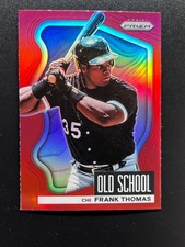 2022 Panini Prizm Frank Thomas Old School Red Prizm #OS-3 Chicago White Sox