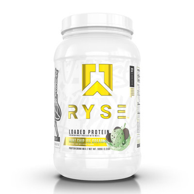 RYSE Loaded Protein Mint Chip Ice Cream Flavor Workout Whey Drink 999g NEW